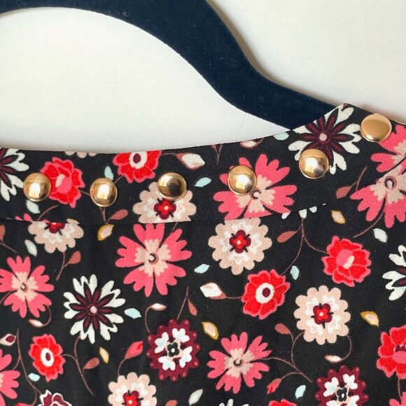 Kate Spade Fit Flare Dress Extra Small XS Sleeveless V-Neck Floral Knee Length - Picture 9 of 12